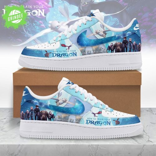 How to Train Your Dragon AF1 Sneakers – Toothless Themed Custom Shoes