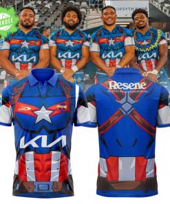 Hurricanes x Captain America 2025 Polo Shirt