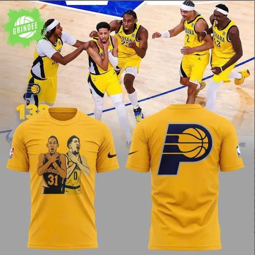 Indiana Pacers “Legacy Signal” T-Shirt – Two Eras, One Gesture, One Legendary Moment Tee
