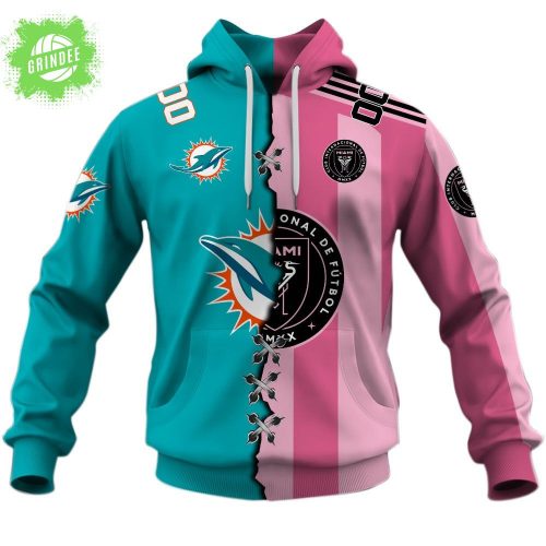 Inter Miami CF x Miami Dolphins Special Hoodie (MLS x NFL Streetwear)