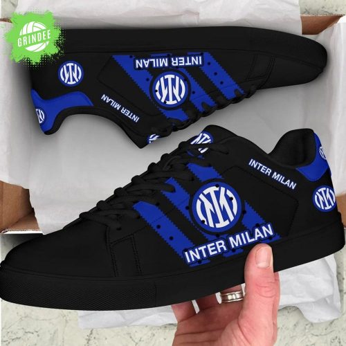 Inter Milan Champions League 2025 Stan Smith Shoes – Black Edition Sneakers