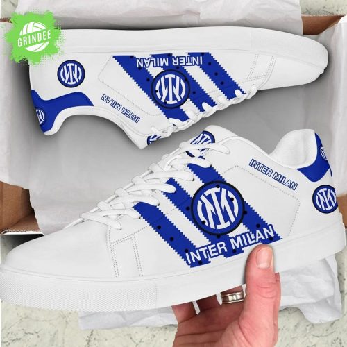 Inter Milan Champions League 2025 Stan Smith Shoes – White Version Custom