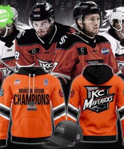 KC Mavericks 2025 Orange Hoodie – Mountain Division Champions Edition