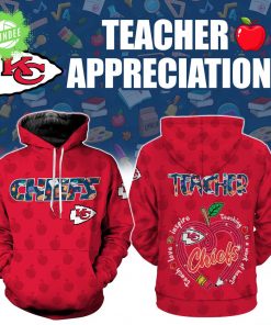 Kansas City Chiefs Teacher Appreciation 3D Hoodie – Custom NFL Fan Gift