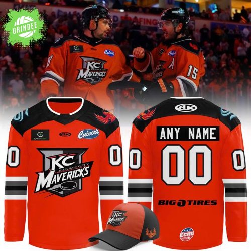 Kansas City Mavericks Orange Replica Hockey Jersey 2025 – New A Design