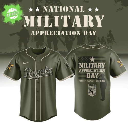 Kansas City Royals Military Appreciation Jersey 2025 – Limited MLB Edition