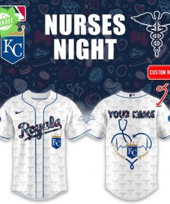 Kansas City Royals Nurses Appreciation Baseball Jersey Combo – Custom Name Edition