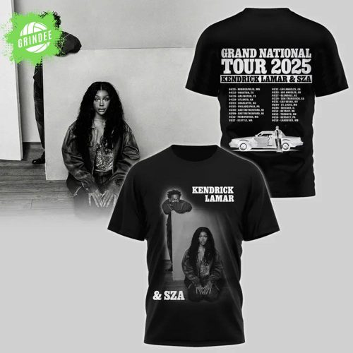 Kendrick Lamar x SZA Grand National Tour 2025 T-Shirt – Music Collab Merch
