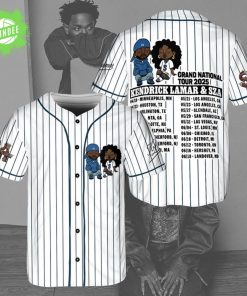 Kendrick Lamar x SZA Tour Baseball Jersey – 2025 Music Collab Streetwear