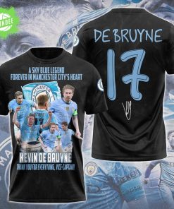 Kevin De Bruyne x Manchester City 3D T-Shirt 2025 – Star Player Tribute