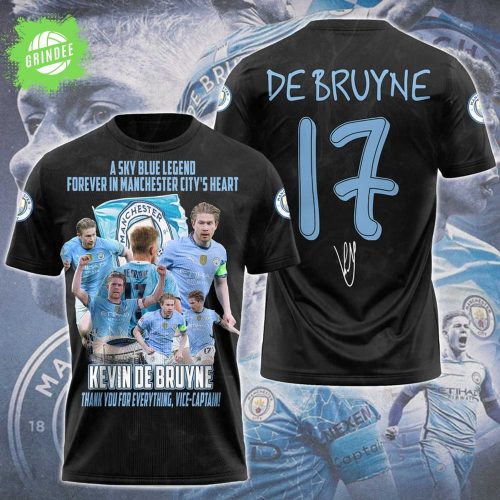 Kevin De Bruyne x Manchester City 3D T-Shirt 2025 – Star Player Tribute