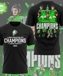 Knights Hockey Champions T-Shirt – Black Ice Hockey Win Tee