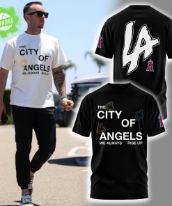 LA Angels “The city of Angel” Combo Black Tshirt