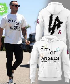 LA Angels “The city of Angel” Combo White Hoodie