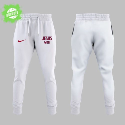 LA Angels x Jesus Won 2025 White Hoodie