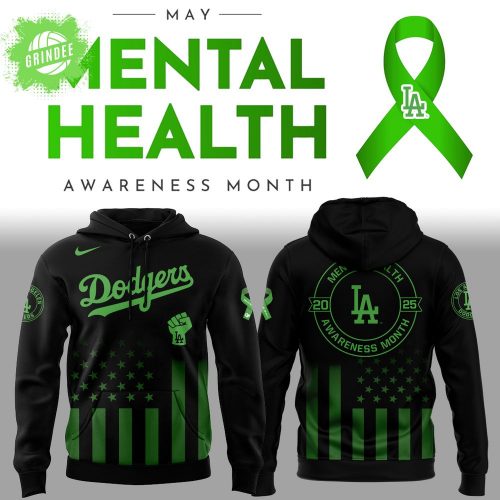 LA Dodgers Mental Health Awareness Month 2025 Hoodie – Limited Awareness Version