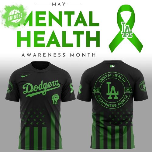 LA Dodgers Mental Health Awareness Month 2025 T-Shirt – Support Mental Wellness
