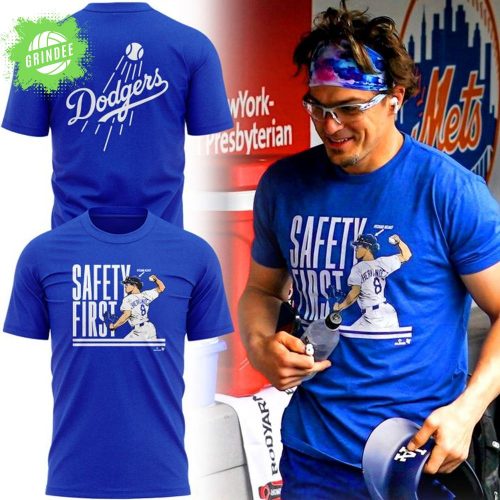 LA Dodgers Safety First 2025 T-shirt