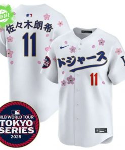 LA Dodgers Tokyo Series 2025 Jersey White – Kanji Vapor Limited Edition