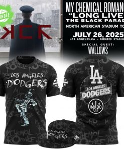 LA Dodgers x 2025 My Chemical Romance Concert T-shirt