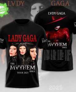 Lady Gaga Mayhem Ball Tour 2025 T-Shirt – Gothic Concert Tee for Fans