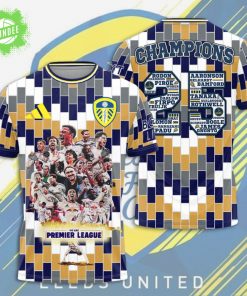 Leeds United Premier League Champions T-Shirt 2025 – Promotion Celebration Fan Jersey