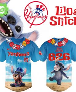 Lilo & Stitch x New York Yankees Baseball Jersey 2025