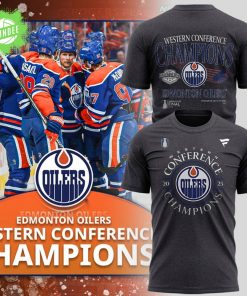 Limited Edition Edmonton Oilers WESTERN CONFERENCE CHAMPS Tshirt 2025