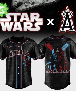 Limited Edition Los Angeles Angels x Star Wars Night Black Jersey