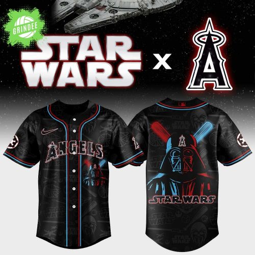 Limited Edition Los Angeles Angels x Star Wars Night Black Jersey