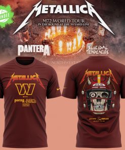 Limited Edition M72 World Tour With Pantera And Suicidal Tendencies x Washington Commanders Tshirt 2025