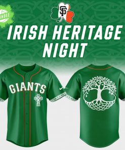Limited Edition SF Giants x Irish Heritage Night 2025 Baseball Jersey