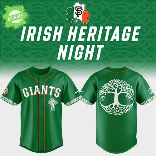 Limited Edition SF Giants x Irish Heritage Night 2025 Baseball Jersey