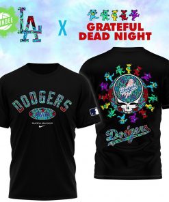 Los Angeles Angels x Grateful Dead Night Black Shirt New Design 2025
