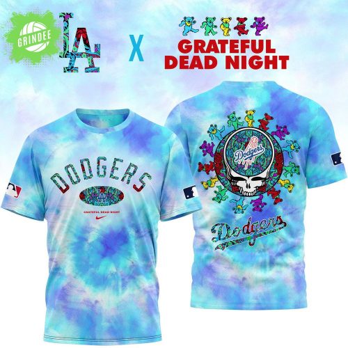 Los Angeles Angels x Grateful Dead Night Blue Shirt New Design 2025