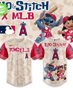 Los Angeles Angels x Lilo & Stitch 2025 Baseball Jersey