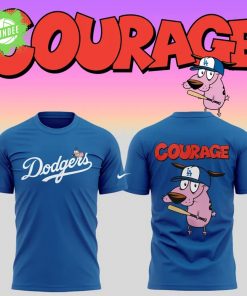 Los Angeles Dodgers x Courage the Cowardly Dog 2025 Blue T-Shirt