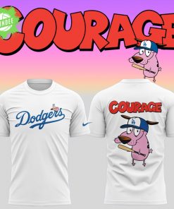 Los Angeles Dodgers x Courage the Cowardly Dog 2025 Fan T-Shirt