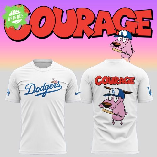 Los Angeles Dodgers x Courage the Cowardly Dog 2025 Fan T-Shirt