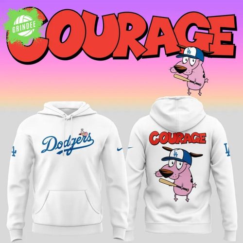 Los Angeles Dodgers x Courage the Cowardly Dog 2025 Hoodie