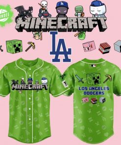 Los Angeles Dodgers x Minecraft Movie Jersey 2025 – Limited Edition Baseball Crossover