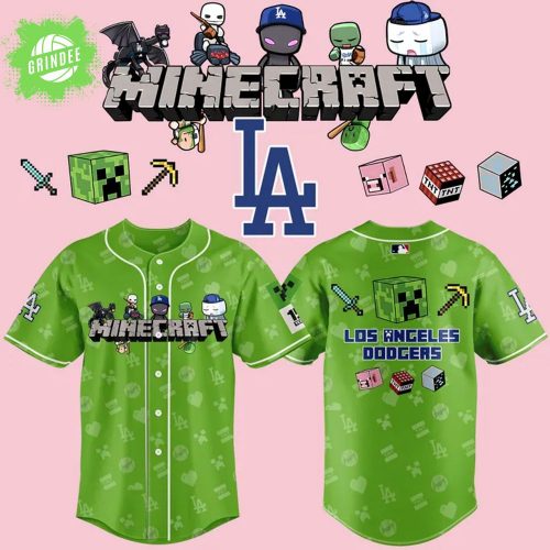 Los Angeles Dodgers x Minecraft Movie Jersey 2025 – Limited Edition Baseball Crossover