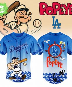 Los Angeles Dodgers x Popeye Jersey 2025 – Classic Icon MLB Edition