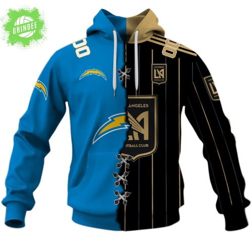 Los Angeles FC x Los Angeles Chargers Special Hoodie (MLS x NFL Collab 2025)