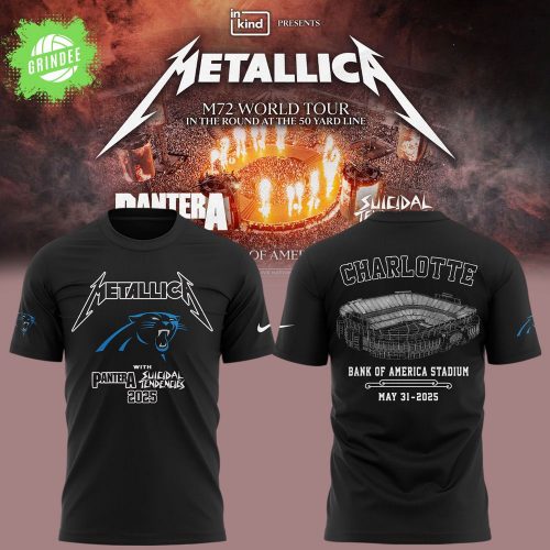 M72 World Tour x Carolina Panthers 2025 Black Band T-Shirt