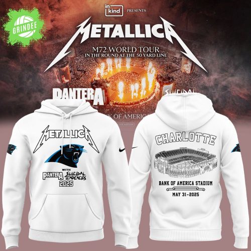M72 World Tour x Carolina Panthers 2025 White Band Hoodie