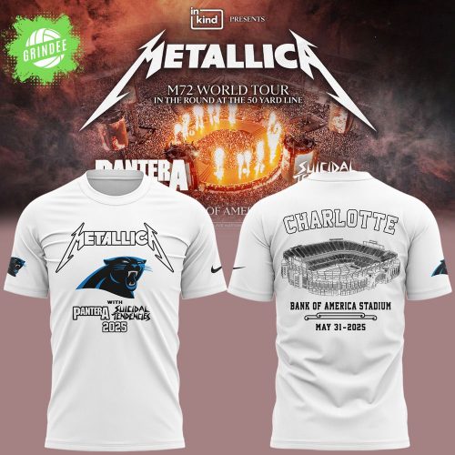 M72 World Tour x Carolina Panthers 2025 White Band T-Shirt