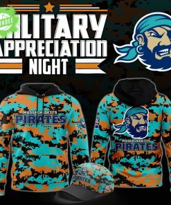Massachusetts Pirates Military Nights Hoodie 2025 – Indoor Football Military Tribute