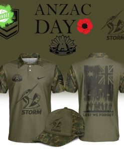 Melbourne Storm ANZAC Day Polo Shirt – 2025 Commemoration