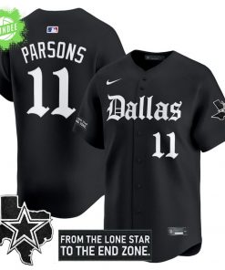 Men’s Dallas Cowboys ‘Gothic Lone Star Edition’ Vapor Baseball Jersey